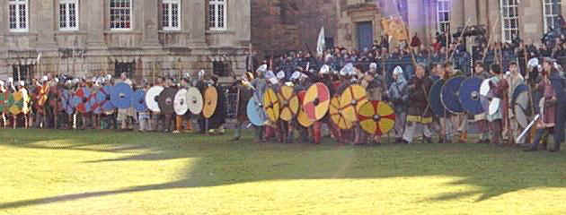 Vikings prepare for battle